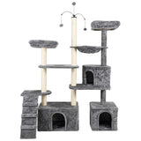 Arranhador Com Brinquedos e Casinha Para Gato