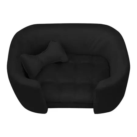 Cama Pet Luxo Poltrona Estilo Sofa Para Cachorro e Gato Super Confortavel Cinza