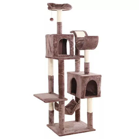 Arranhador/Casinha Formato Torre Para Gato