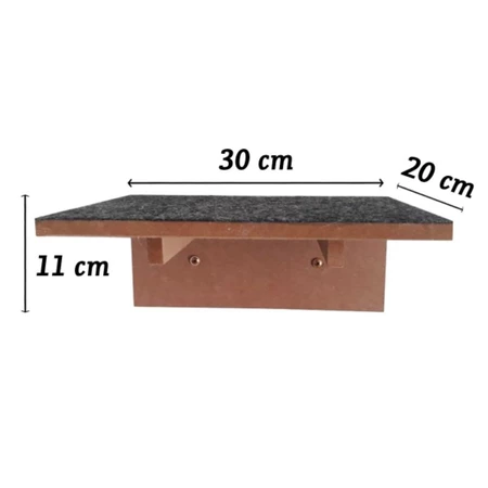 PARQUINHO PARA GATOS NICHO PRATELEIRA REDE PONTE COM CARPETE MDF 15MM