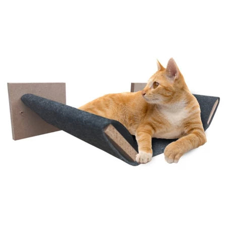 PARQUINHO PARA GATOS NICHO PRATELEIRA REDE PONTE COM CARPETE MDF 15MM