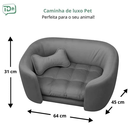 Cama Poltrona Estilo Sofá Para Pet