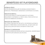 Playground Para Gato Com 9 Peças Reforçadas