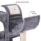 Arranhador/Casinha Formato Torre Para Gato