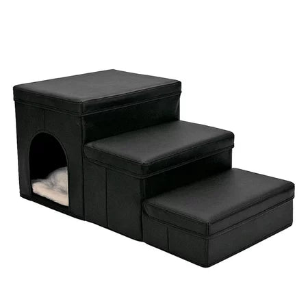 Escada Pet Escadinha 3 Degraus para Cachorro Rampa Animais de Estimação Cães