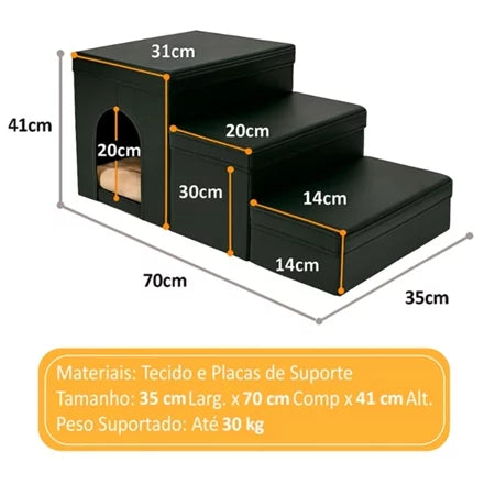 Escadinha 3 Degraus para Pet
