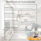 Playground Com 9 Peças Para Gato