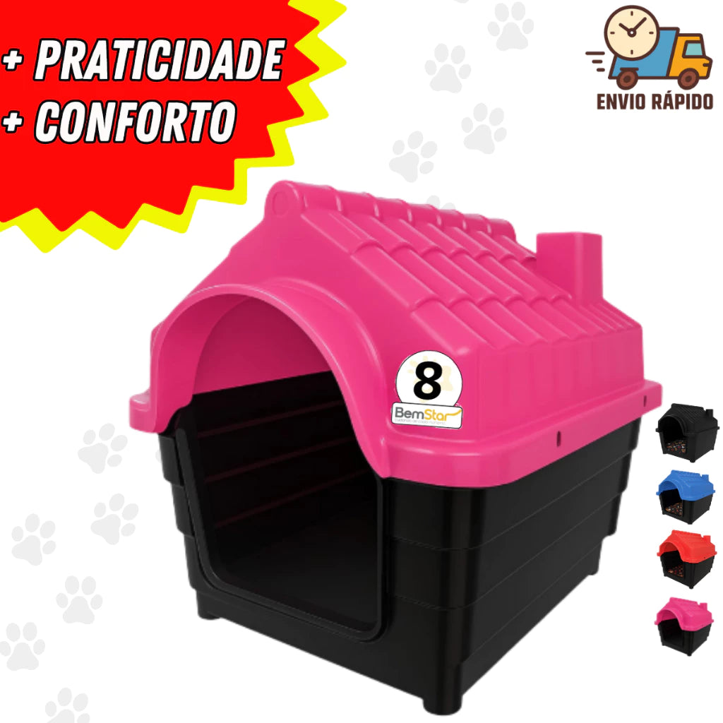 Casinha Cachorro cão Porte Grande N8 Casa Pet Desmontável Resistente