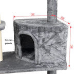 Arranhador Com Brinquedos e Casinha Para Gato