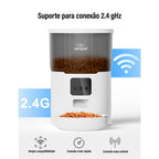 Alimentador Pet Tigela De Aço 4L Automático