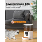 Alimentador Pet Tigela De Aço 4L Automático