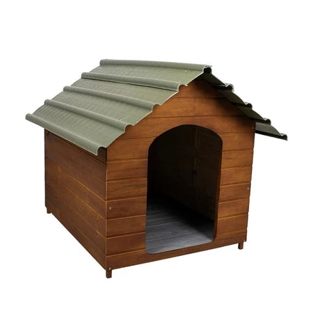 Casa Casinha De Cachorro com Telhado Ecológico Grande N5 Cor Cerejeira