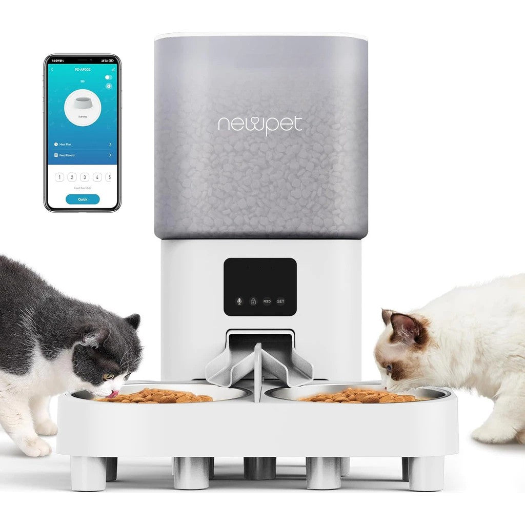 6L Elevação ajustável Dispensador Automático De Alimentos Para Cães Gato - Bivolt