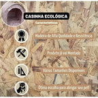 Casinha de Madeira Ecológica Reciclada Para Pet