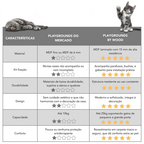 Playground Para Gatos 8 Peças